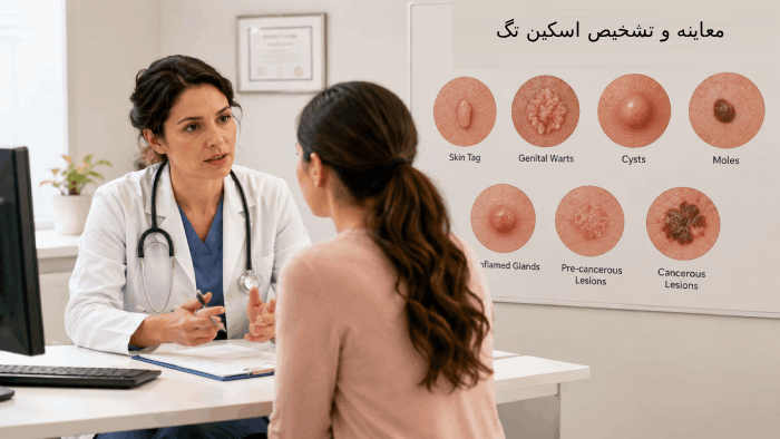 تشخیص اسکین تگ تناسلی